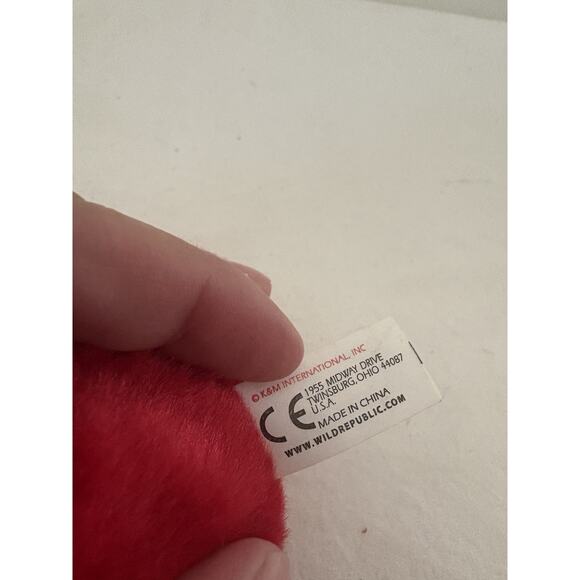 Northern Cardinal Audubon Real Bird Call WILD REPUBLIC Plush Stuffed Animal Red - Picture 6 of 7